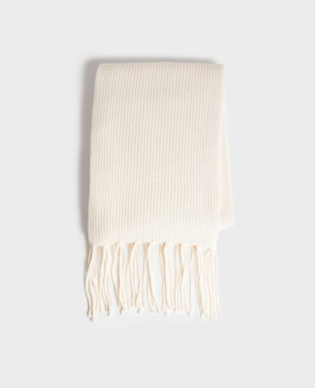 Bufanda de lana 8842 01 offwhite