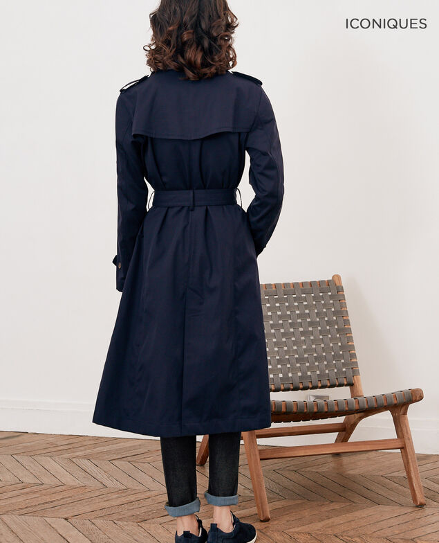 Trench corte icónico Navy