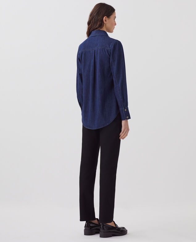 Camisa en denim de algodón H680 rinse