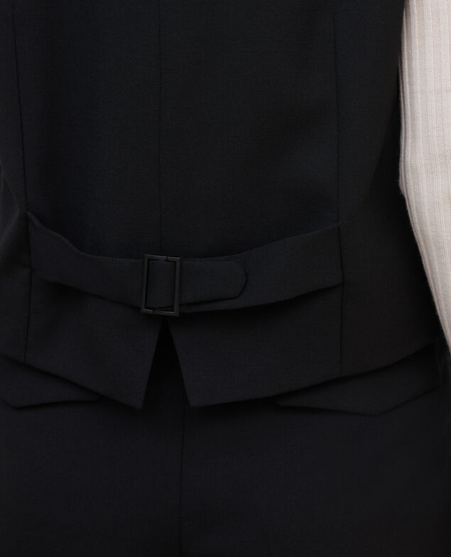 Chaleco de traje de lana A091 black