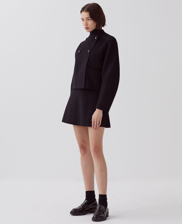 Falda corta de doble cara H091 black beauty