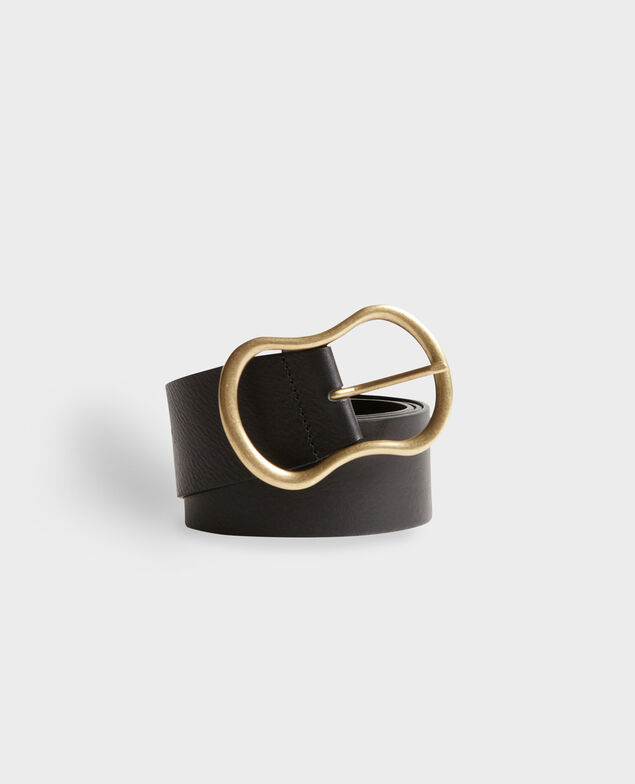 Cinturón ancho de cuero 8853 09 black