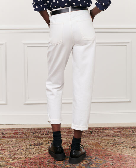 RITA - SLOUCHY - Jeans amplios de algodón Winter white Meroni