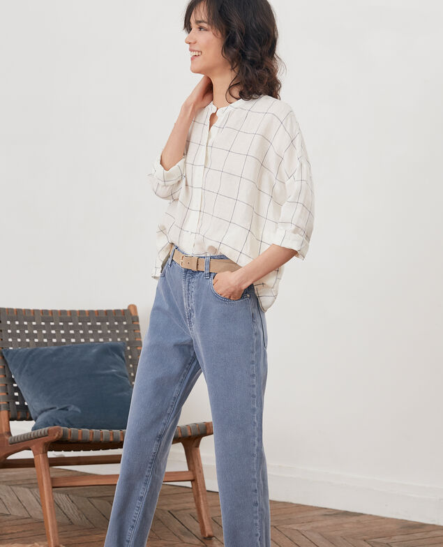 Blusa de lino Off white