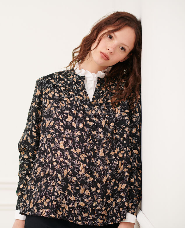 Camisa estampada 8910 34 brown print