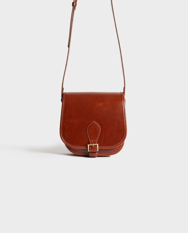 Bolso pequeño de cuero estilo vintage Pumpkin spice Neveu