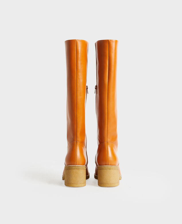 Botas de cuero con suela de crepé 4249 camel Payenne