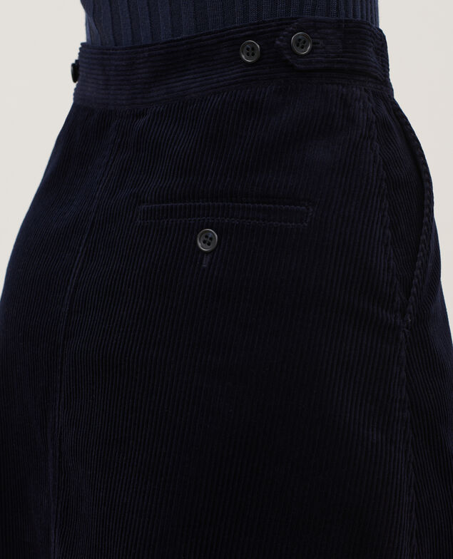 Falda corta de pana 8846 navy