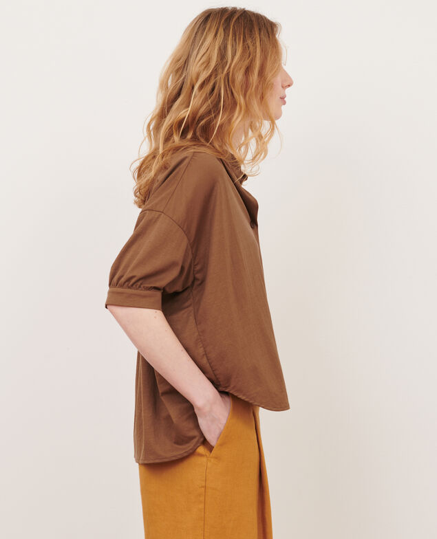 Top de manga corta 35 brown