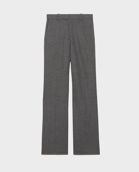BLANDINE - Pantalón recto de franela 8901 04 gray 2wpa037w17