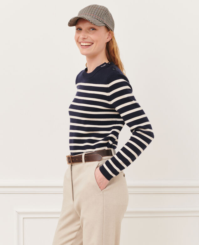 MADDY - Jersey marinero de lana merina