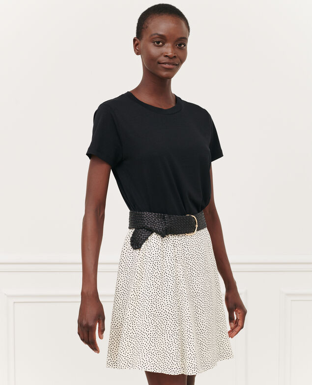 Camiseta fluida con cuello redondo Black beauty Pirous