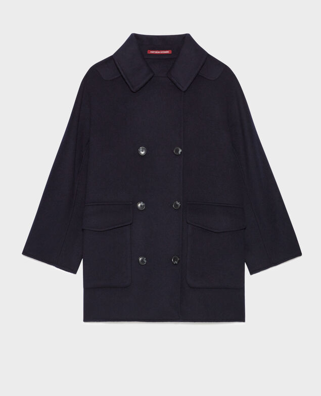 Chaquetón de doble cara de lana y cachemir 8841 69 navy 3wco021w02