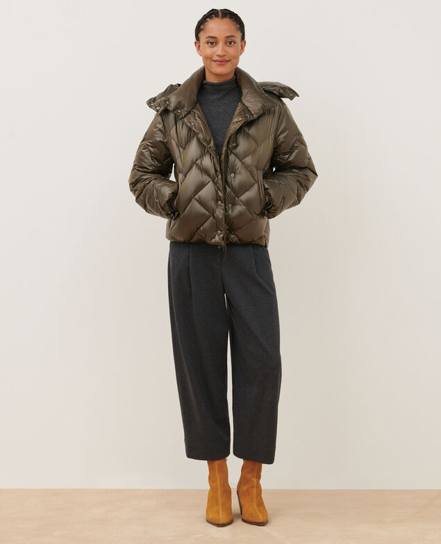 MARGOTTE - Plumas corto A333 solid khaki