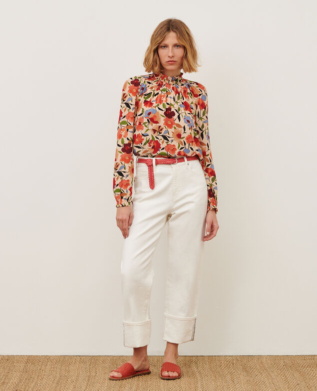 Blusa estampada 8857 31 beige print