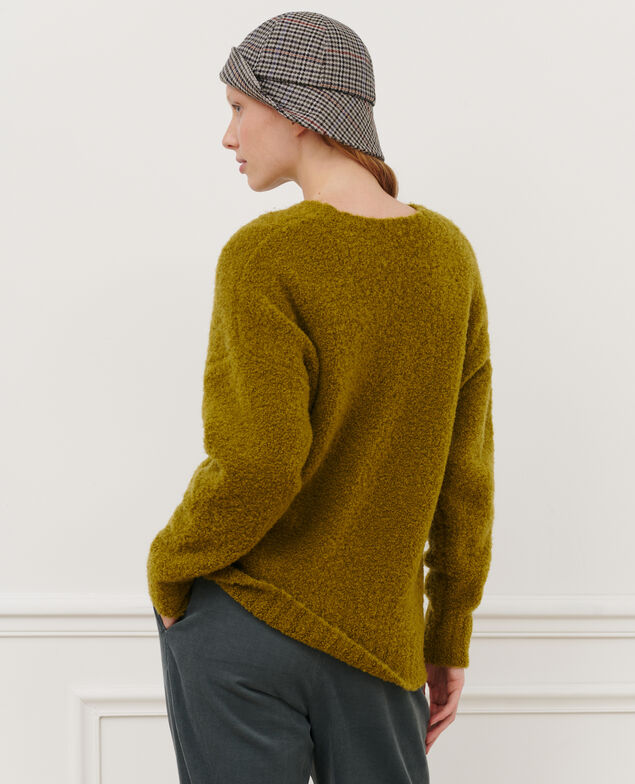 Jersey cuello redondo de lana mezclada 8833 54 green