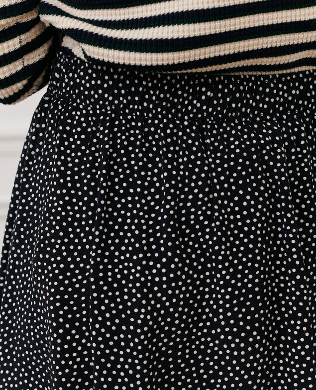Falda corta estampada 7300c 124 print black