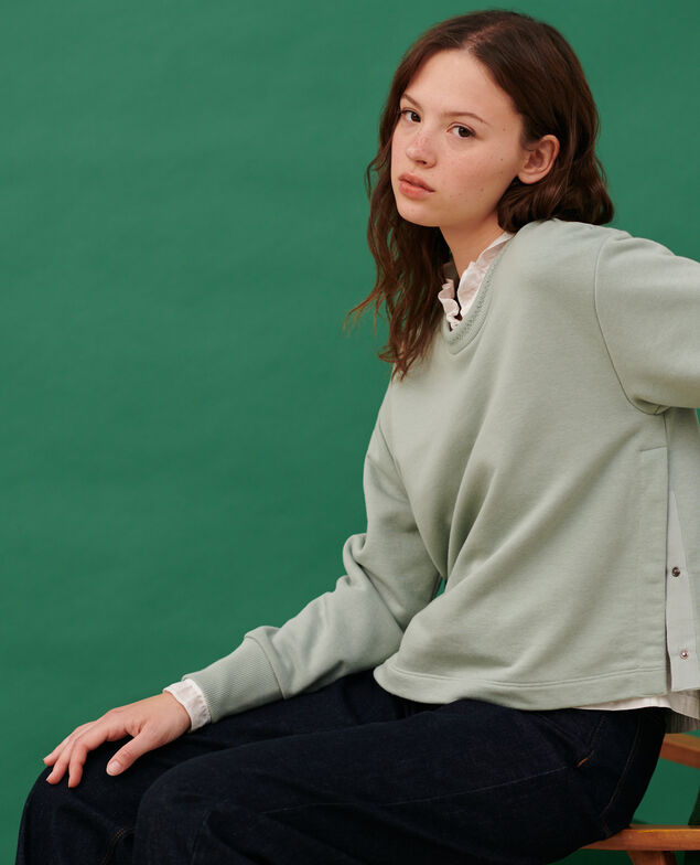 Sudadera de algodón 54 green