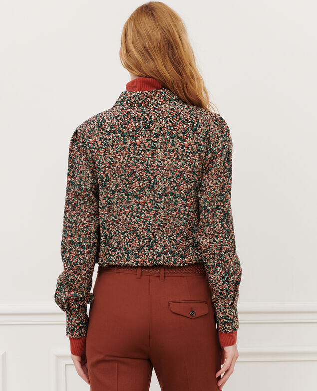 SIBYLLE - Camisa de seda 8859 24 orange print