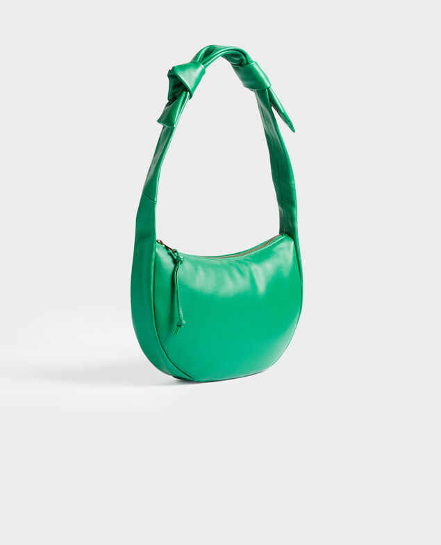 NOEMIE - Bolso de cuero flexible A554 green
