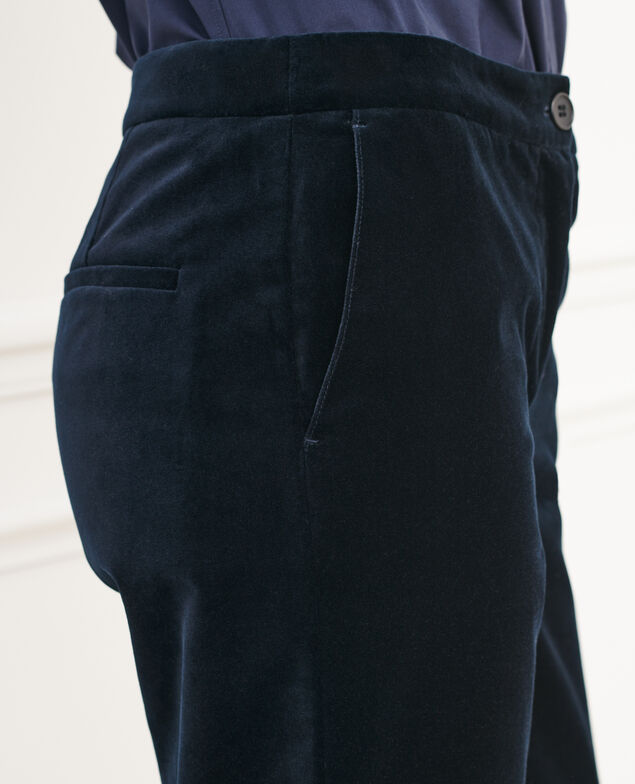 MARGUERITE - Pantalón cigarette 6041c navy deep
