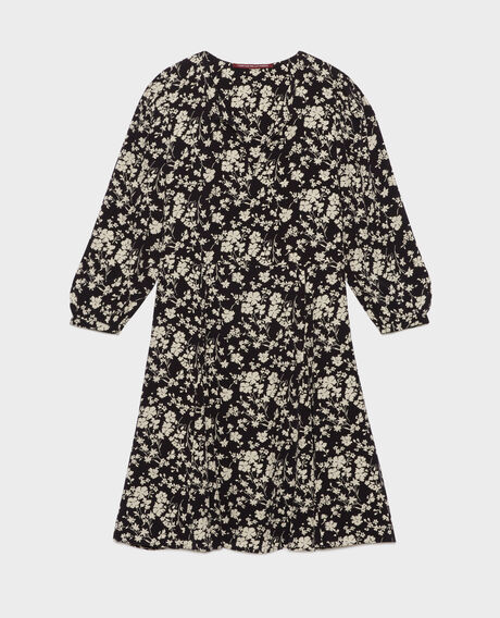 Vestido estampado fluido