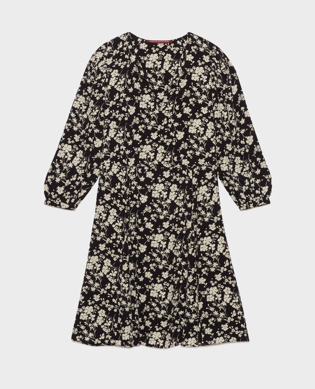 Vestido estampado fluido