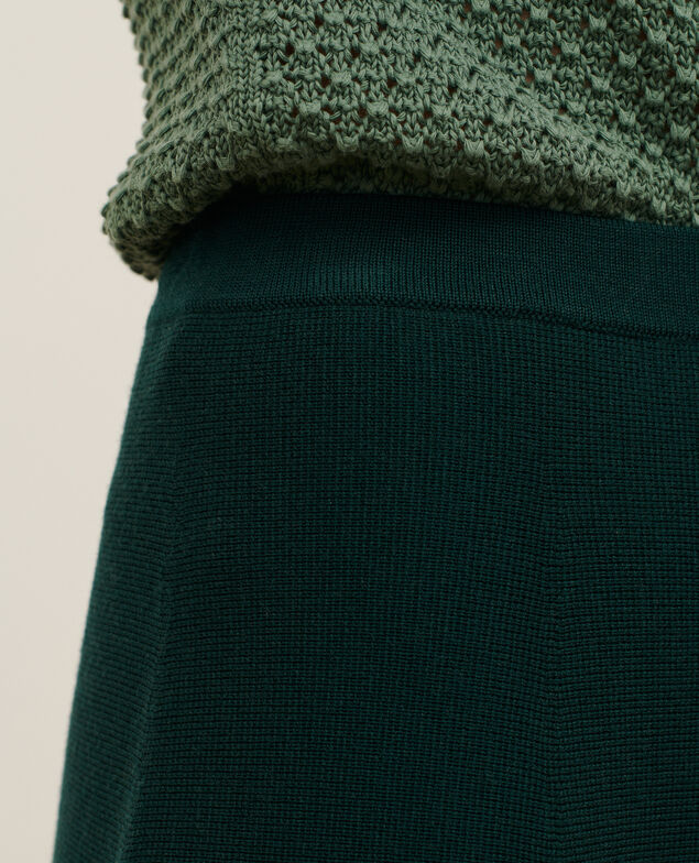 Mini falda de lana 8850 54 green