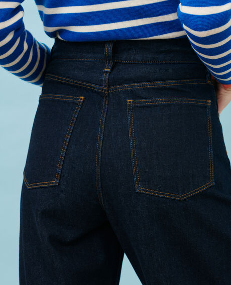 SYDONIE - BALLOON - Jeans amplios 7/8 talle alto Denim rinse Palloon