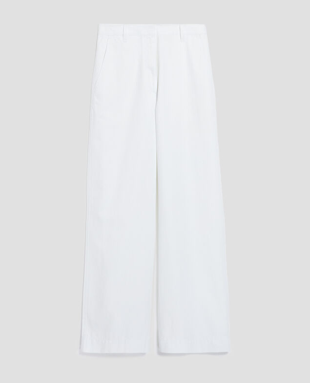 BLANDINE - Pantalón recto H001 brillant white