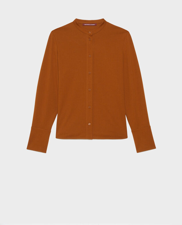 Camisa cuello mao Monks robe