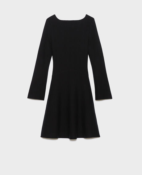 Vestido corto de lana merino