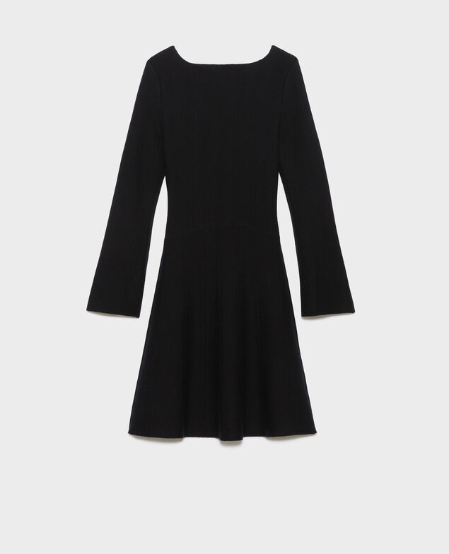 Vestido corto de lana merino