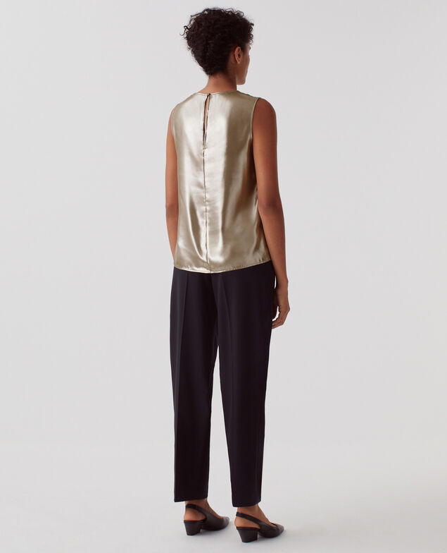Top sin mangas I322 dune beige