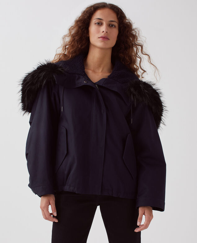 Parka con capucha H695 night sky