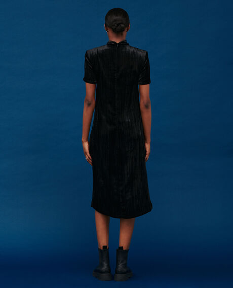 Vestido midi de terciopelo 4216 black_beauty 2wdr259v19