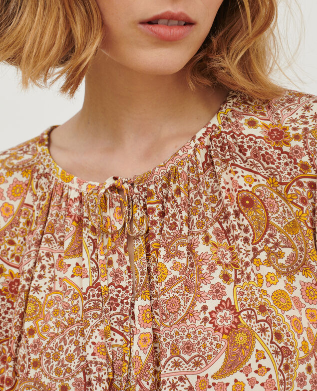 Vestido estampado fluido A323 paisley afterglow 3wdr065v02