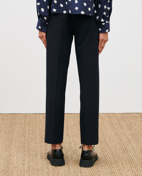 MARGUERITE - Pantalón cigarette Black beauty Noko