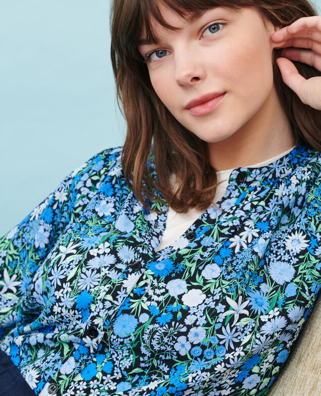 Blusa amplia estampada 98 print blue