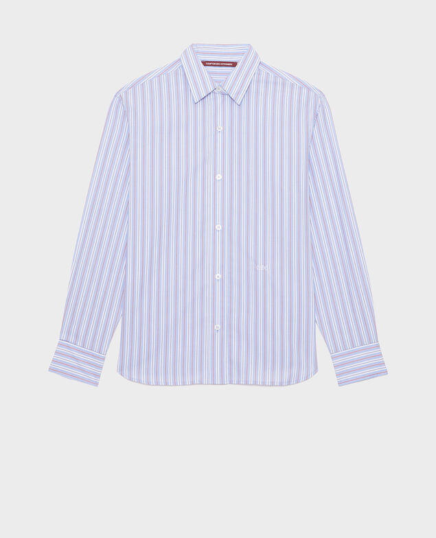 Camisa boyish de algodón Popeline stripes