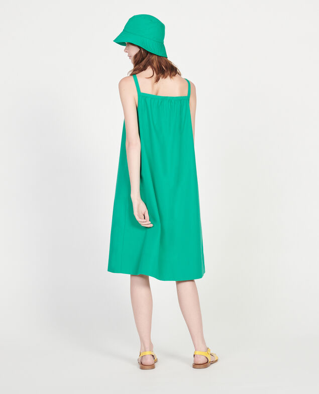Vestido de algodón Golf green