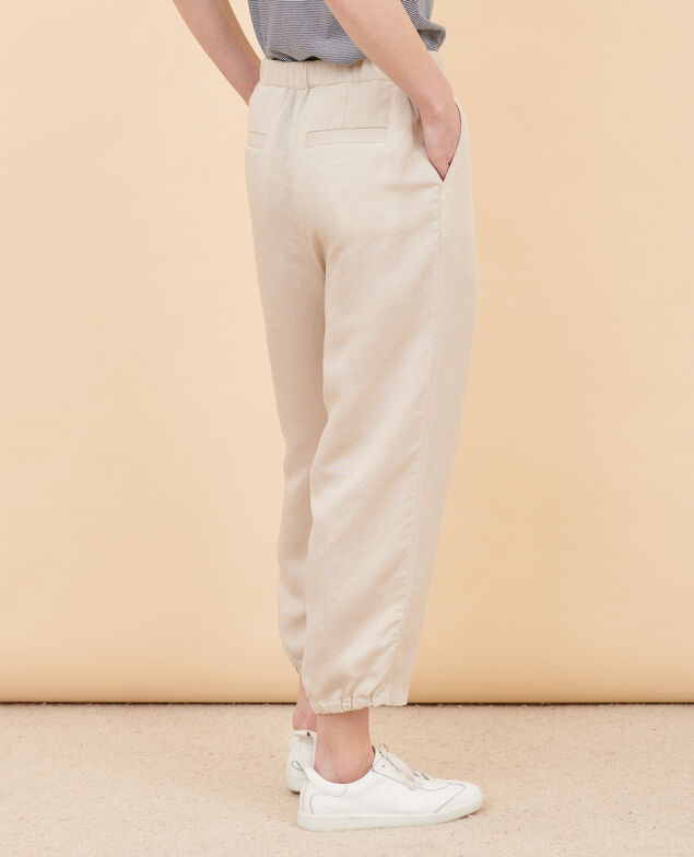 JOSÉPHINE - Pantalón jogger de lino mezclado 7078 30_natural