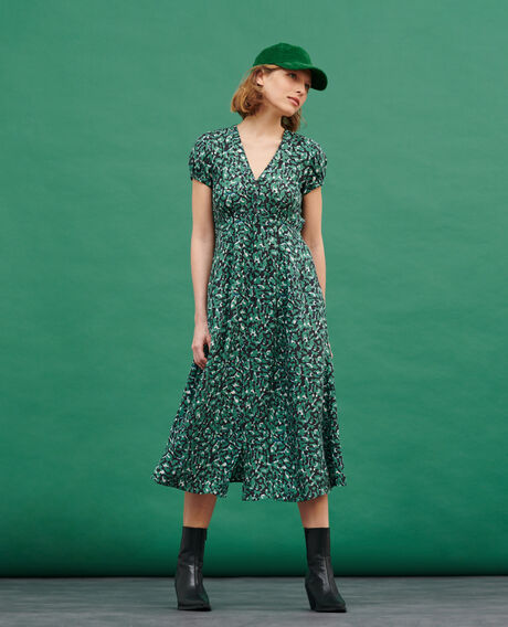 LUDIVINE - Vestido estampado fluido