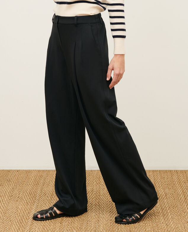 YVONNE - Pantalón amplio 4216 black_beauty
