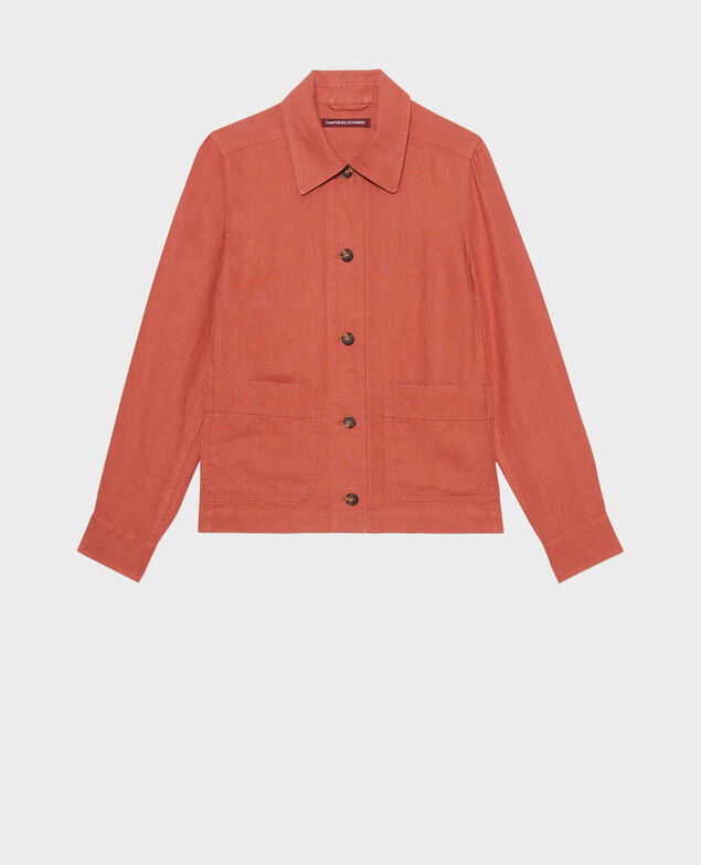 Chaqueta de trabajo de lino Panama 7200c 13 red