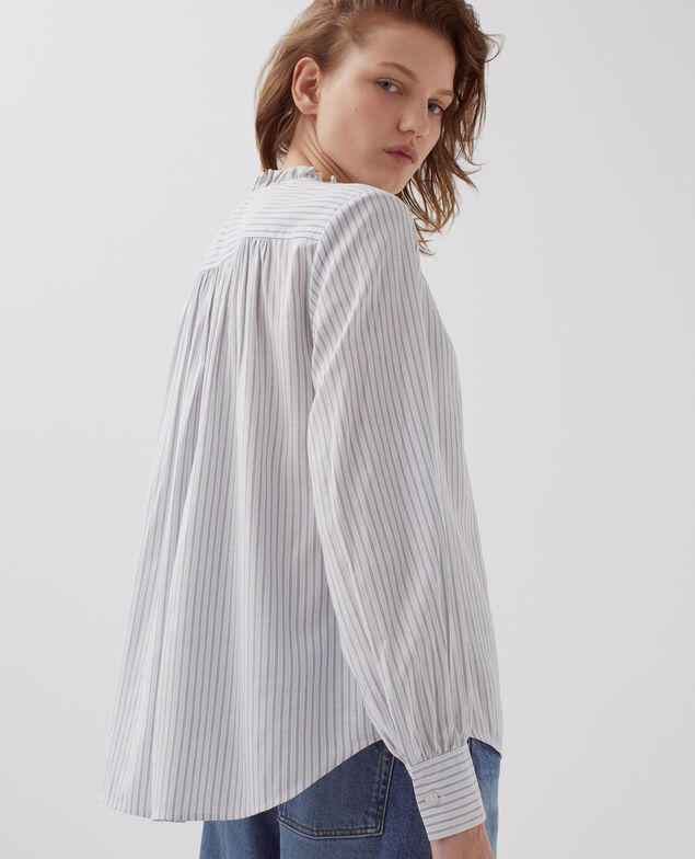 Blusa con detalles de volantes I098 st black blue
