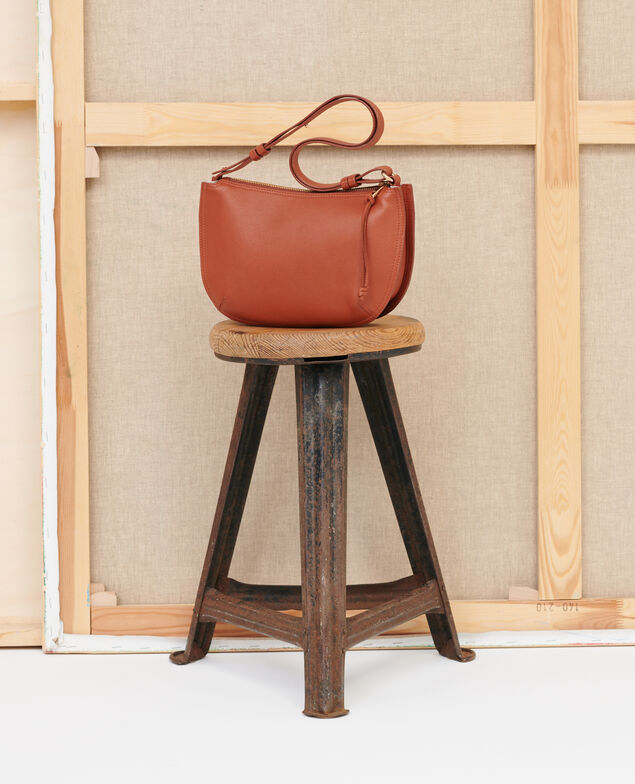 Bolso pequeño de piel 31 beige