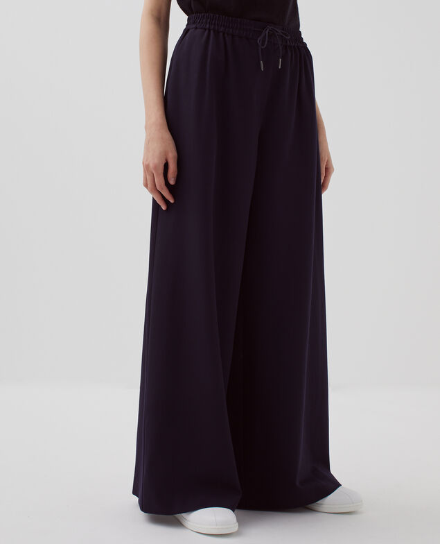 YVONNE - Pantalón amplio con pinzas H695 night sky