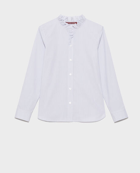 Camisa de popelina de algodón 8871 69 navy stripe 2wsh138c53