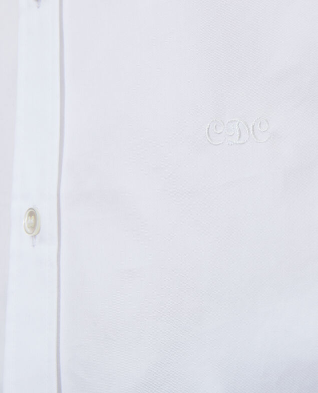 Camisa de hombre de algodón Supima Brilliant white